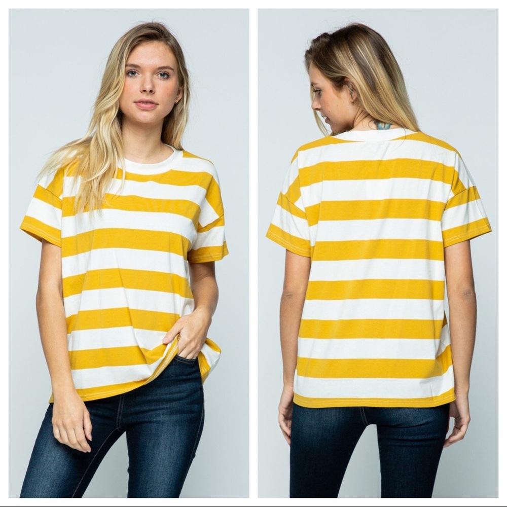 Mustard Stripped Shirt
